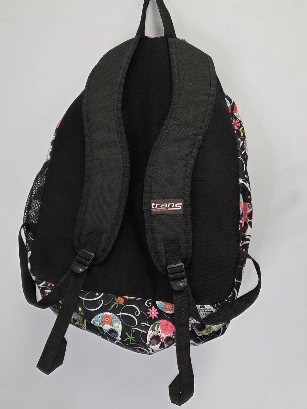 Jansport Trans Sugar Skull Dia De Los Muertos Backpack, Halloween Latin Goth Bag